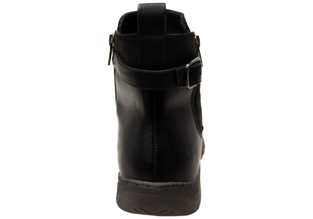 Grey Womens Comfortable Ankle Boots