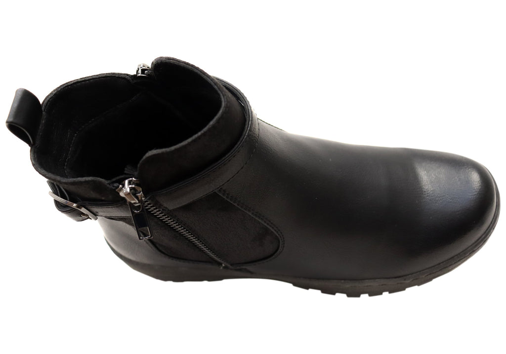 Grey Womens Comfortable Ankle Boots