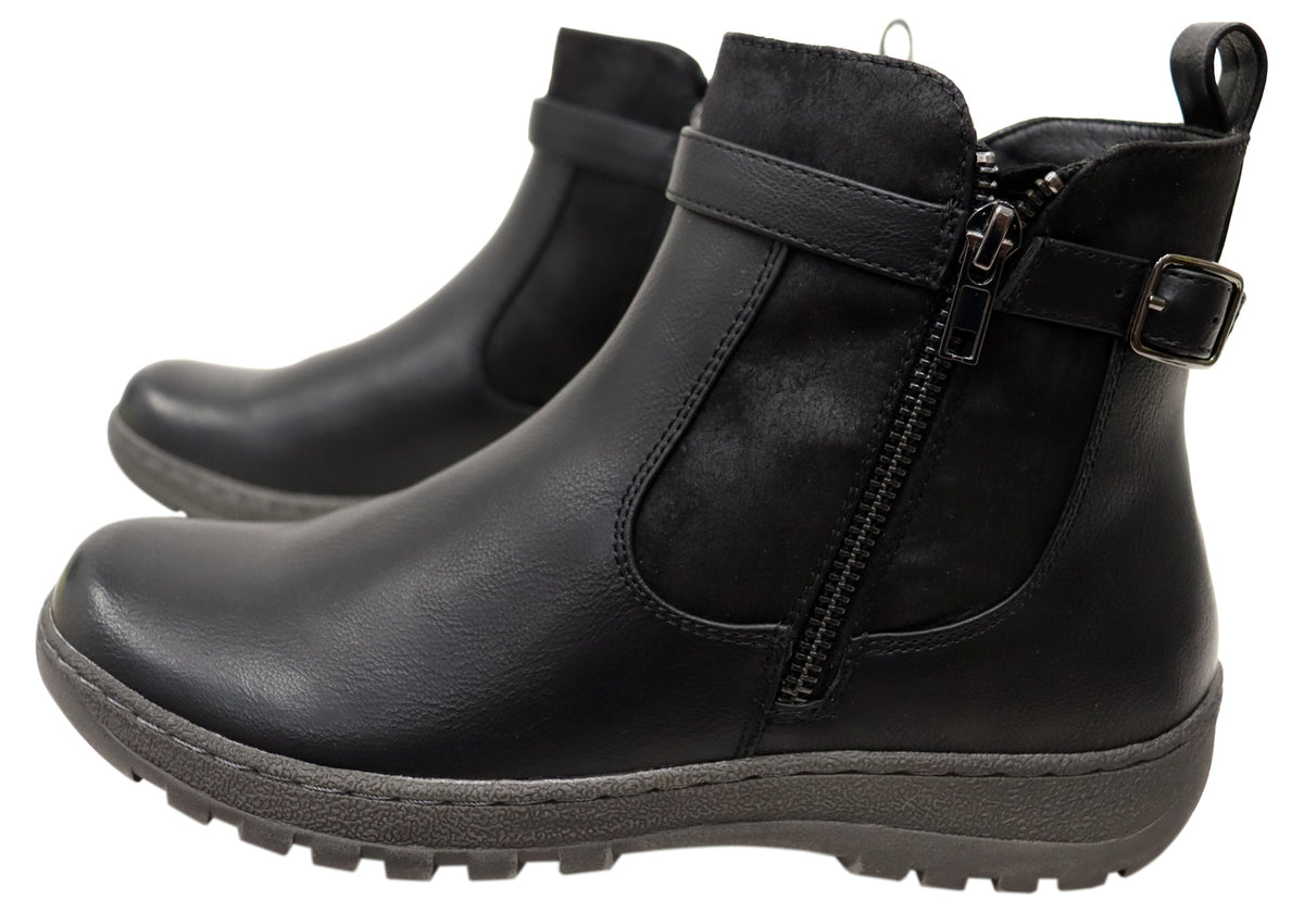 Grey Womens Comfortable Ankle Boots