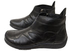 Lucio Womens European Comfortable Leather Ankle Boots