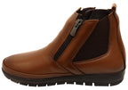 Eres Womens European Comfortable Leather Ankle Boots