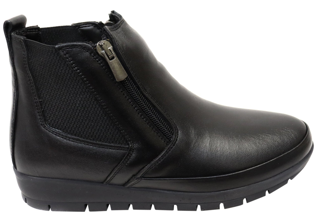 Eres Womens European Comfortable Leather Ankle Boots