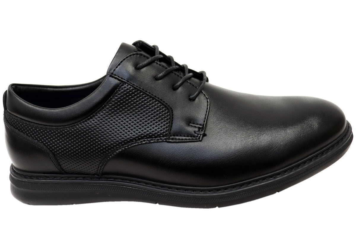 Mens EE Extra Wide Chase Work Plain Shoes