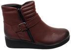 Linger Womens European Comfortable Leather Ankle Boots