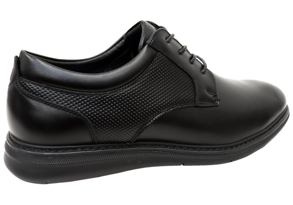 Mens EE Extra Wide Chase Work Plain Shoes