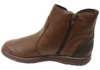 Kellie Womens Comfortable Leather Ankle Boots Made In Brazil