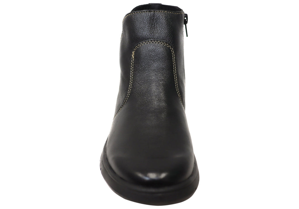 Kellie Womens Comfortable Leather Ankle Boots Made In Brazil