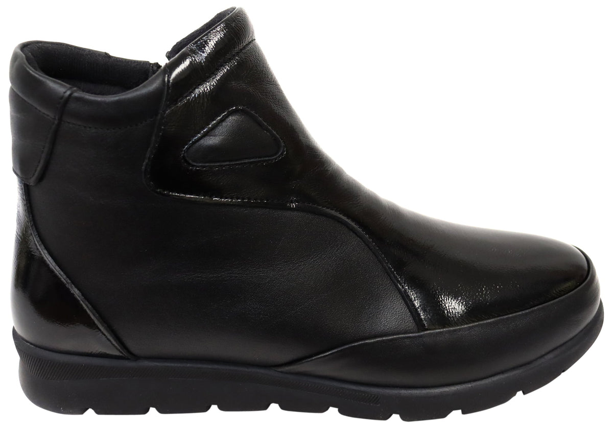 Moora Womens European Comfortable Leather Ankle Boots