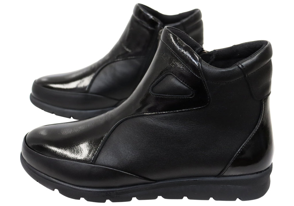 Moora Womens European Comfortable Leather Ankle Boots
