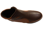 Moora Womens European Comfortable Leather Ankle Boots