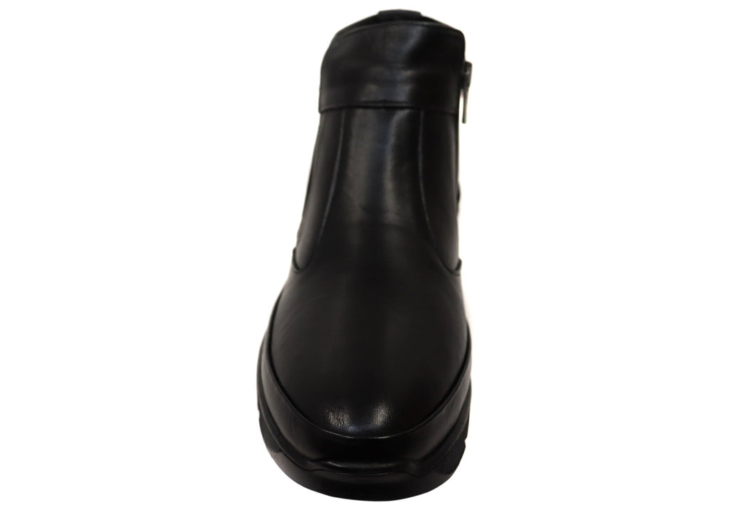 Austina Womens European Comfortable Leather Ankle Boots