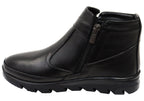 Austina Womens European Comfortable Leather Ankle Boots