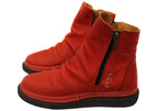 Azuro Womens European Comfortable Leather Ankle Boots