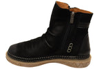 Azuro Womens European Comfortable Leather Ankle Boots