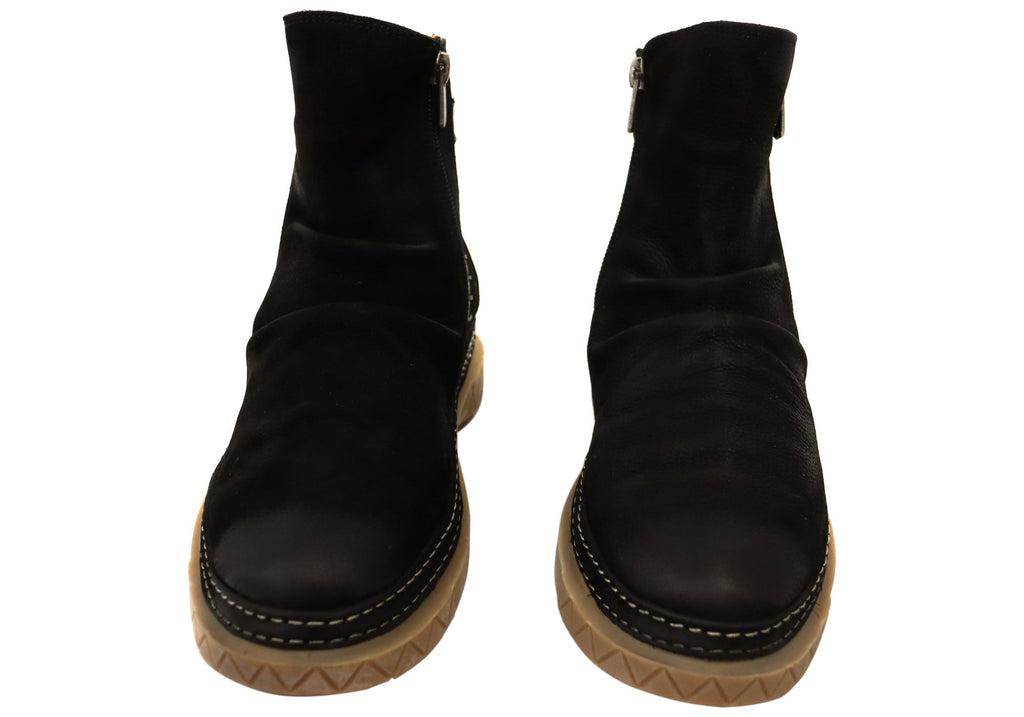 Azuro Womens European Comfortable Leather Ankle Boots