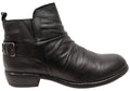 Enrich Womens Leather European Low Heel Ankle Boots