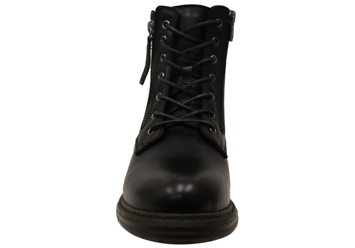 Esther Womens Comfortable Leather European Ankle Boots