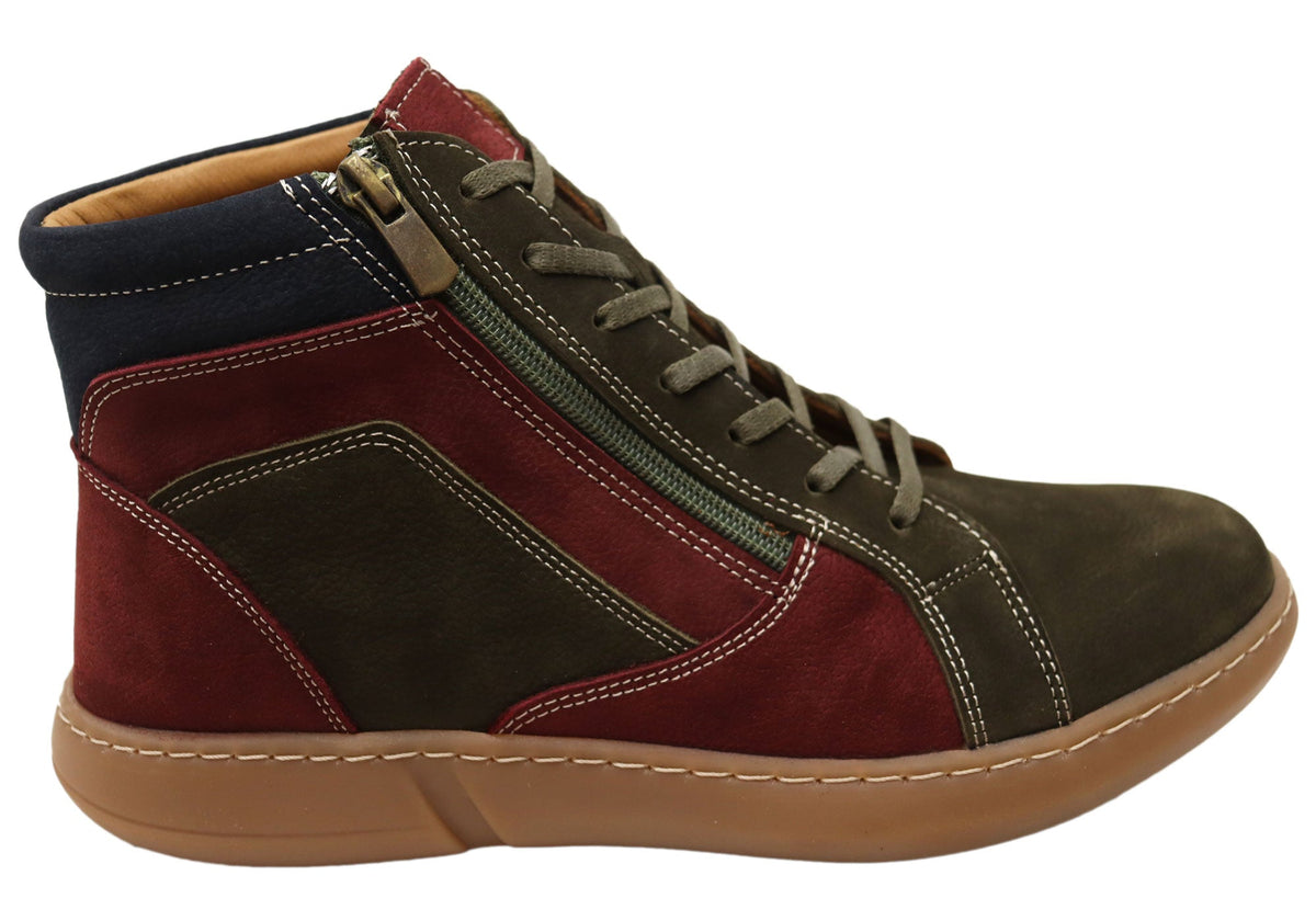 Willora Womens Comfort Leather European Ankle Boots