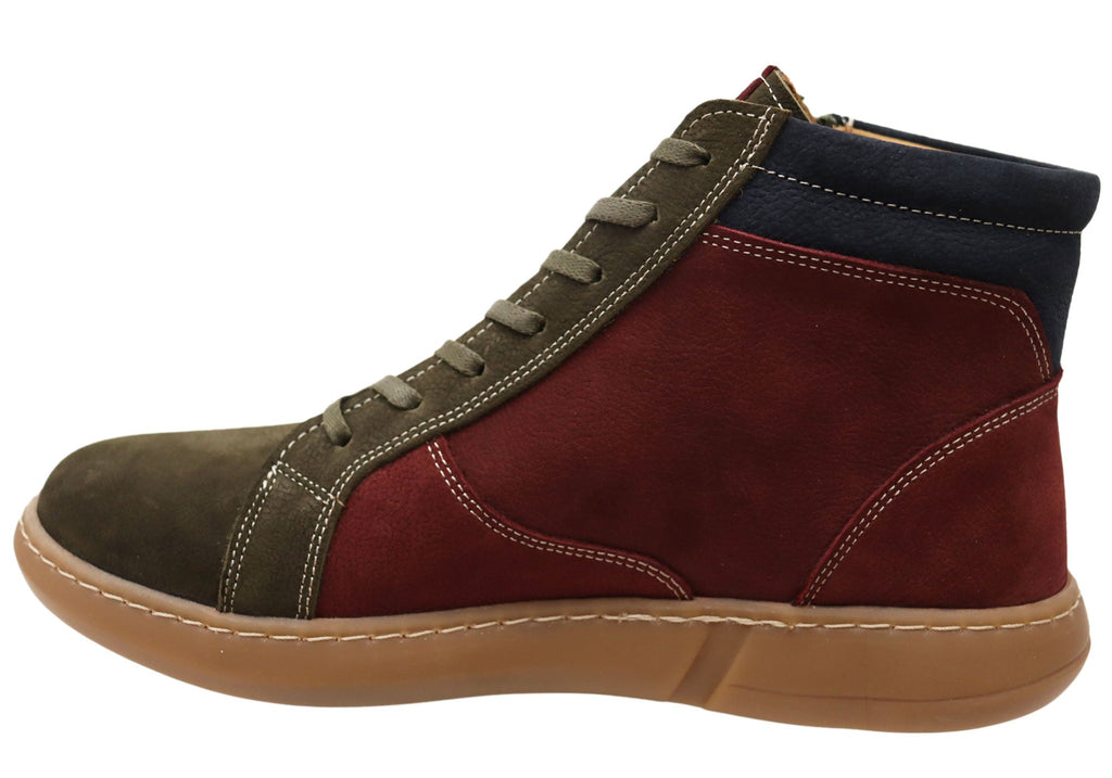Willora Womens Comfort Leather European Ankle Boots