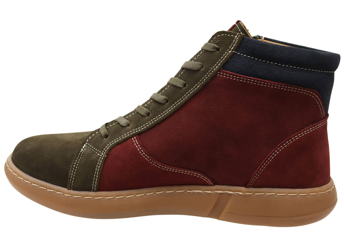 Willora Womens Comfort Leather European Ankle Boots