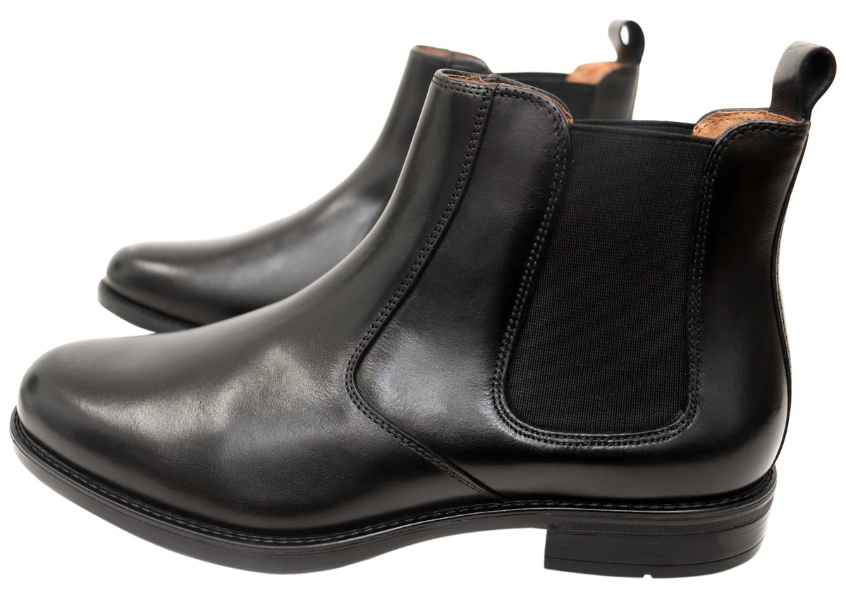 Mens EEE Triple Wide Leather Glendale Chelsea Boots