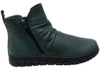 Compass Womens Comfortable Leather European Ankle Boots