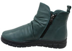 Compass Womens Comfortable Leather European Ankle Boots