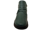Compass Womens Comfortable Leather European Ankle Boots