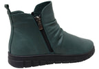 Compass Womens Comfortable Leather European Ankle Boots