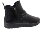 Compass Womens Comfortable Leather European Ankle Boots