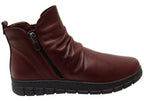 Compass Womens Comfortable Leather European Ankle Boots
