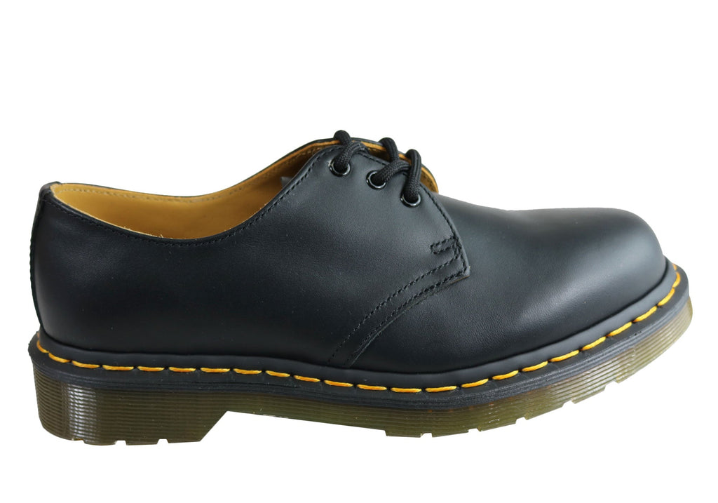 1461 Classic Black Nappa Lace Up Comfortable Unisex Shoes