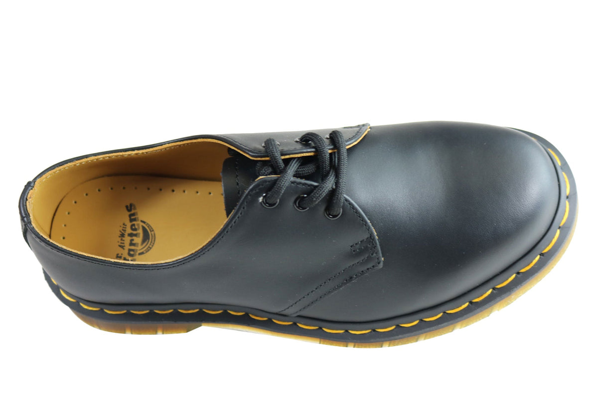 1461 Classic Black Nappa Lace Up Comfortable Unisex Shoes