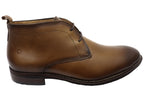 Ridge Mens Comfortable Leather Lace Up Boots Made In Brazil
