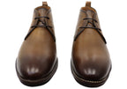Ridge Mens Comfortable Leather Lace Up Boots Made In Brazil