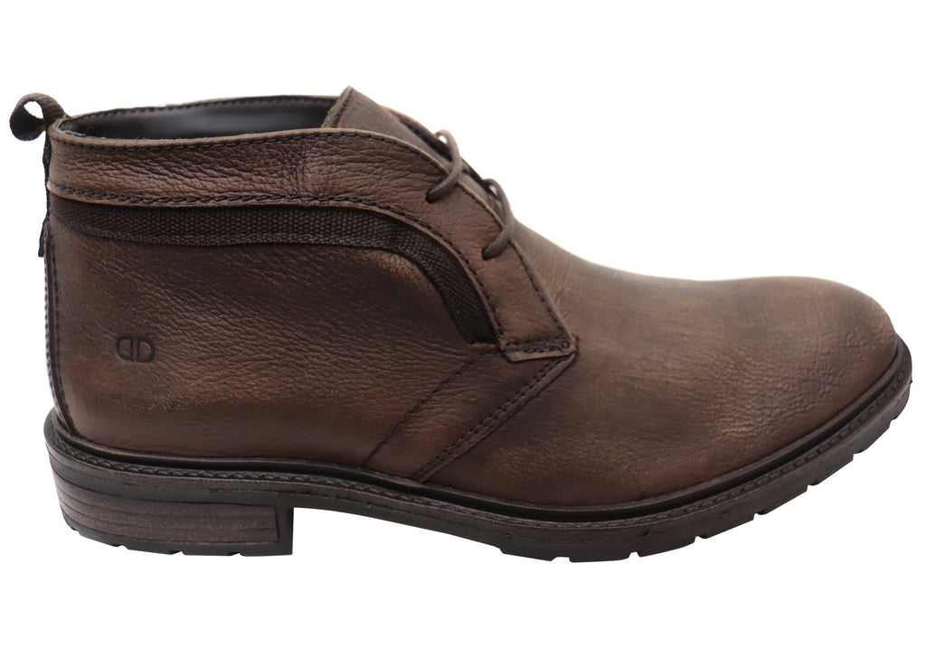 Jarrod Mens Brazilian Comfortable Leather Lace Up Boots