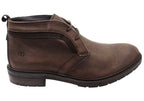 Jarrod Mens Brazilian Comfortable Leather Lace Up Boots