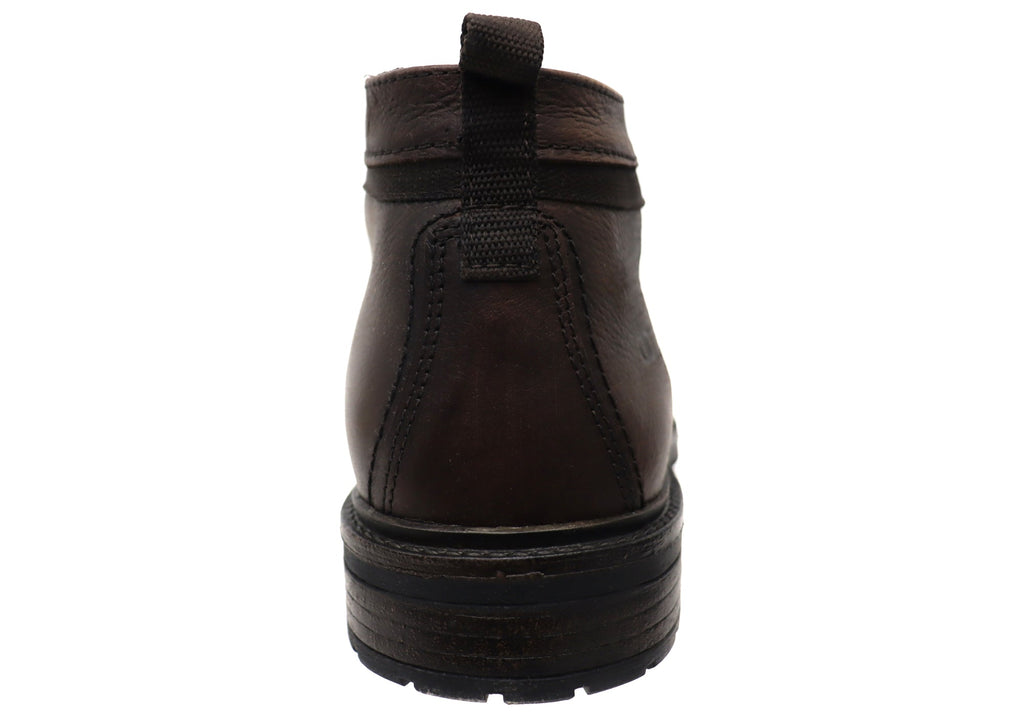 Jarrod Mens Brazilian Comfortable Leather Lace Up Boots