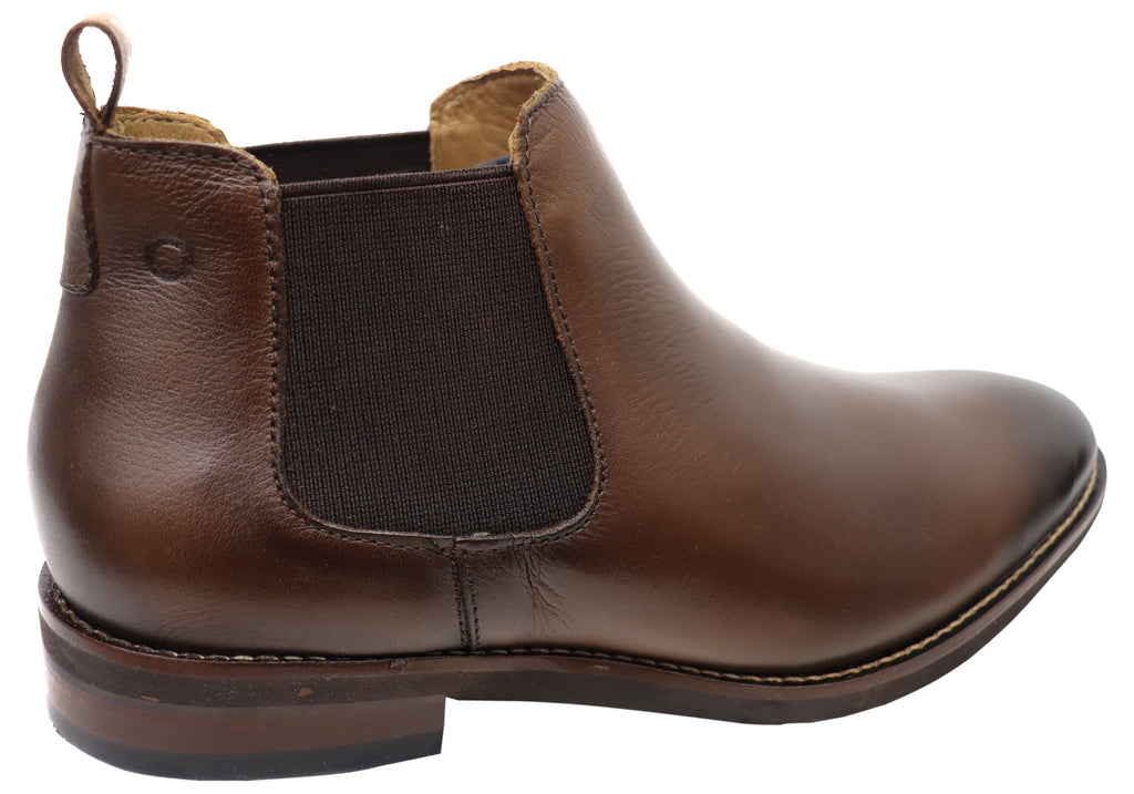 Jacko Mens Comfortable Leather Chelsea Boots Made In Brazil