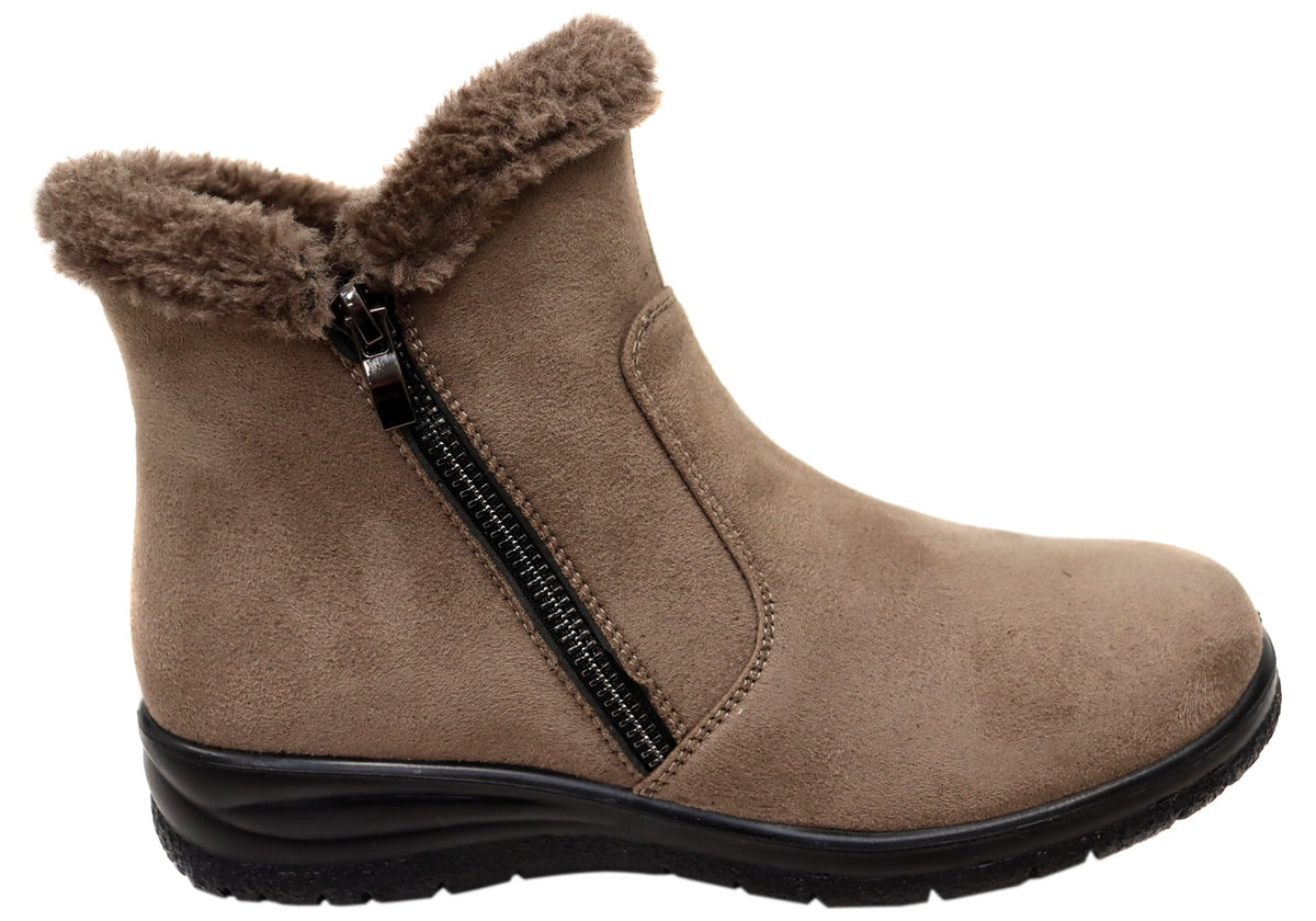 Buff Womens Comfortable Ankle Boots