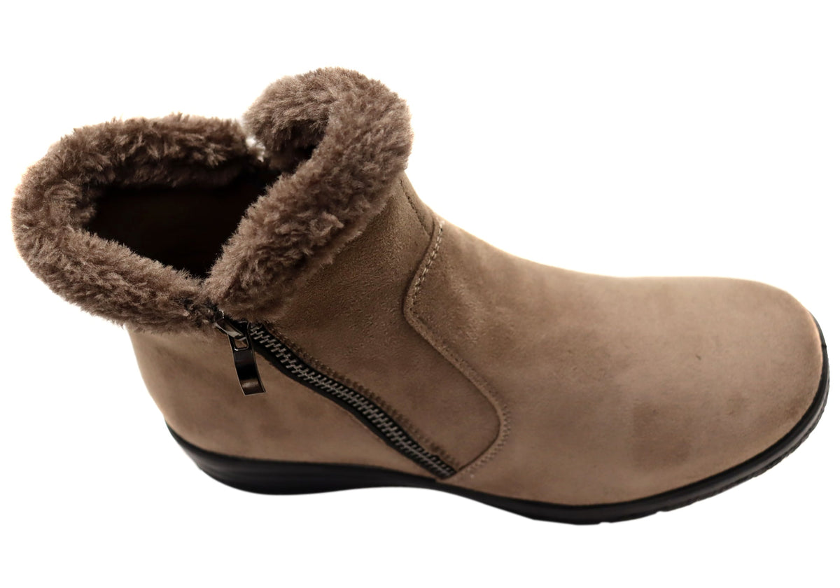 Buff Womens Comfortable Ankle Boots