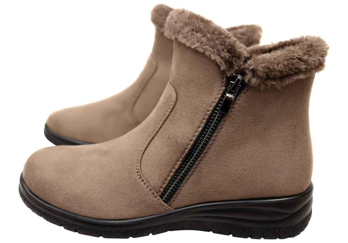 Buff Womens Comfortable Ankle Boots