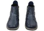 Lucio Womens European Comfortable Leather Ankle Boots