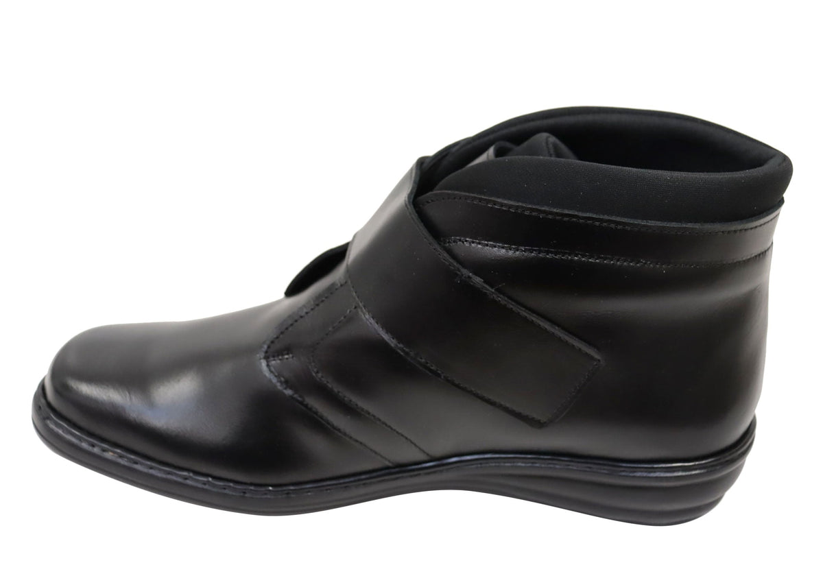 Elaine Womens Comfortable Brazilian Leather Ankle Boots