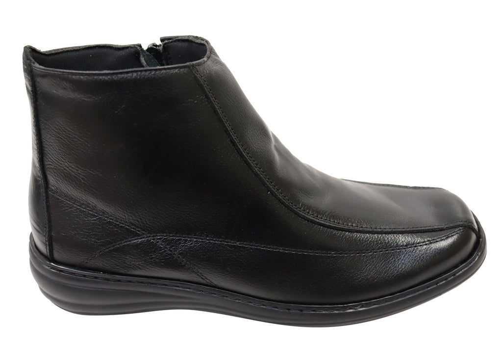 Nancy Womens Comfortable Brazilian Leather Ankle Boots