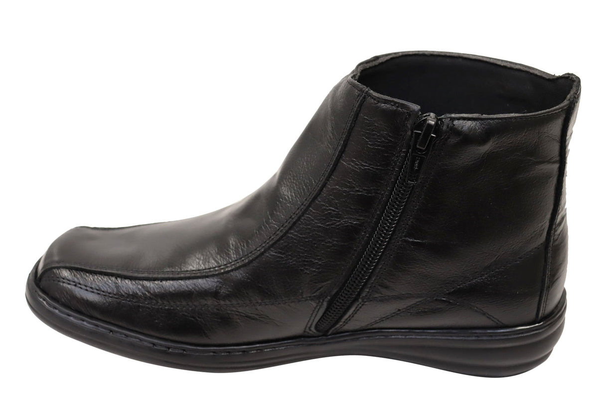 Nancy Womens Comfortable Brazilian Leather Ankle Boots