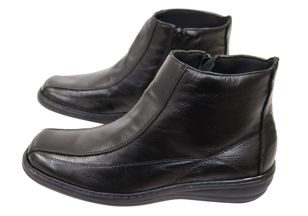 Nancy Womens Comfortable Brazilian Leather Ankle Boots