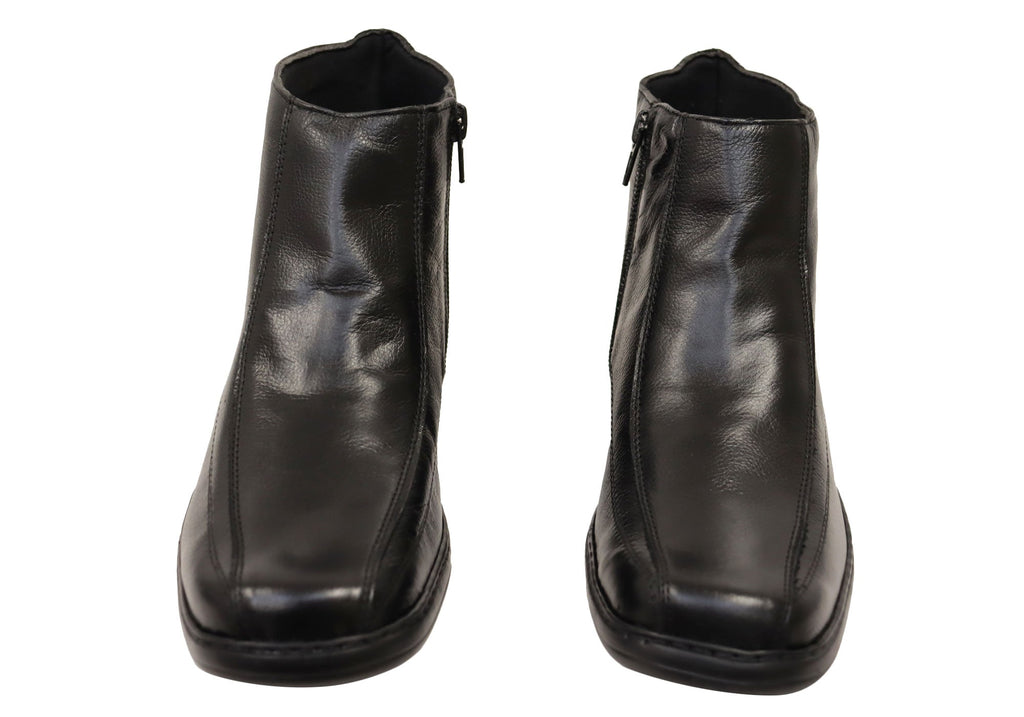 Nancy Womens Comfortable Brazilian Leather Ankle Boots