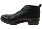 Riccardo Mens Brazilian Comfortable Leather Lace Up Boots