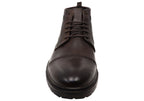 Riccardo Mens Brazilian Comfortable Leather Lace Up Boots